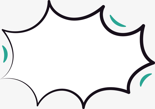 对话的爆炸框免抠