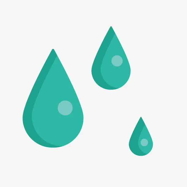 绿色水滴免抠