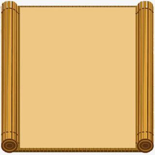 创意手绘合成纸张书卷免抠