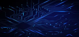 蓝色线条地球banner背景高清