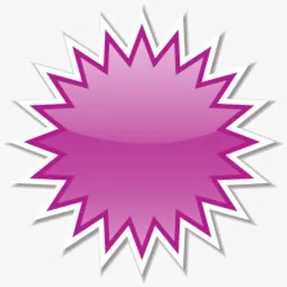 紫色底纹爆炸签免抠