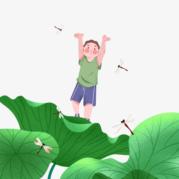 处暑节气元素免抠