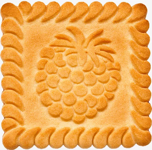 菠萝图形饼干零食免抠