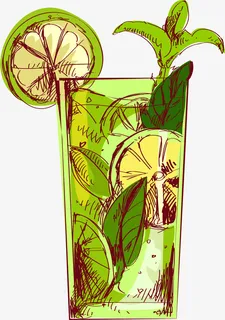 卡通水彩饮品奶茶免抠png装饰免抠