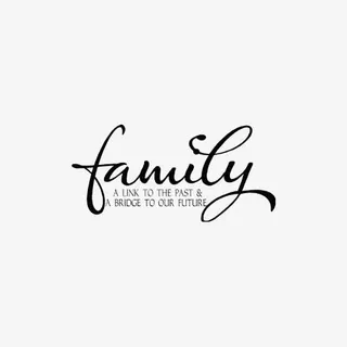 家庭英文艺术字免抠