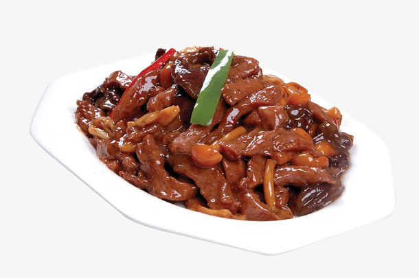 鲍汁鲜菌牛柳条免抠