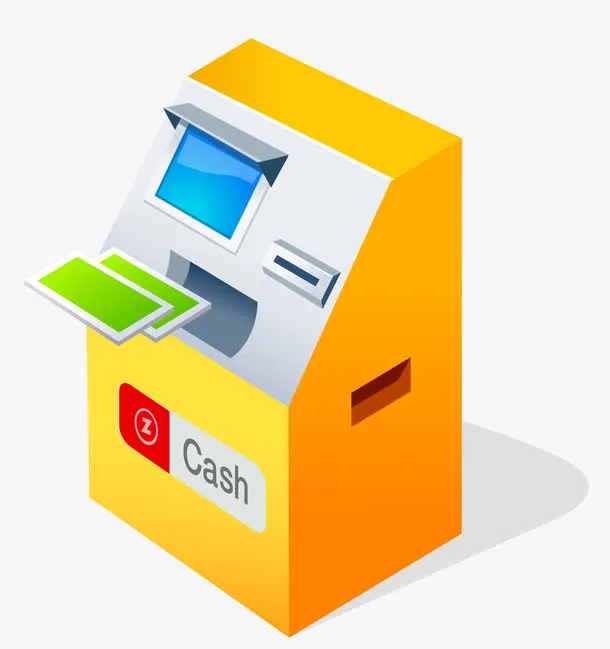 矢量自动取款机免抠