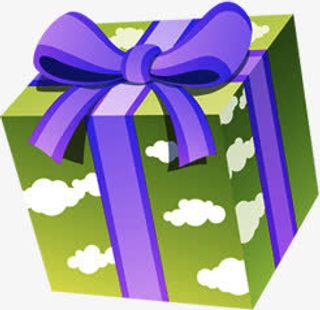 创意绿色质感合成礼盒包装免抠