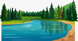 美丽的乡村风景免抠