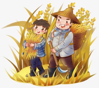 秋收时节的农忙免抠
