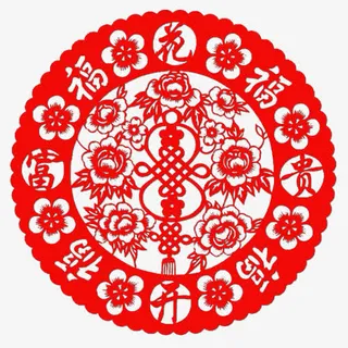 PNG免抠春节剪纸素材免抠