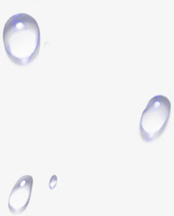 春天水珠卡通液体免抠
