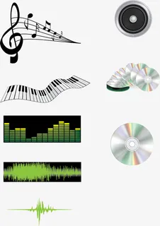 音乐图标logo矢量免抠