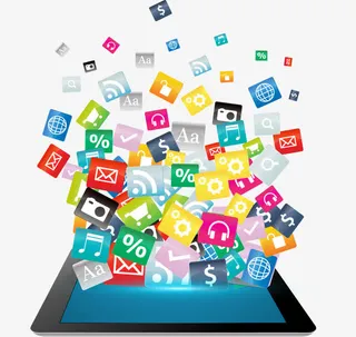 互联网科技平板免抠