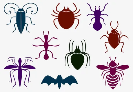 虫子矢量图免抠