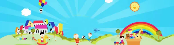 卡通可爱母婴背景banner