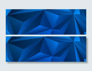 蓝色立体几何背景高清