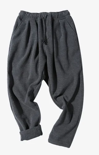 二十八间冬季男装嘻哈潮牌毛呢哈免抠