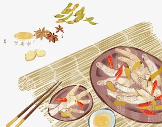 鸡爪调料免抠