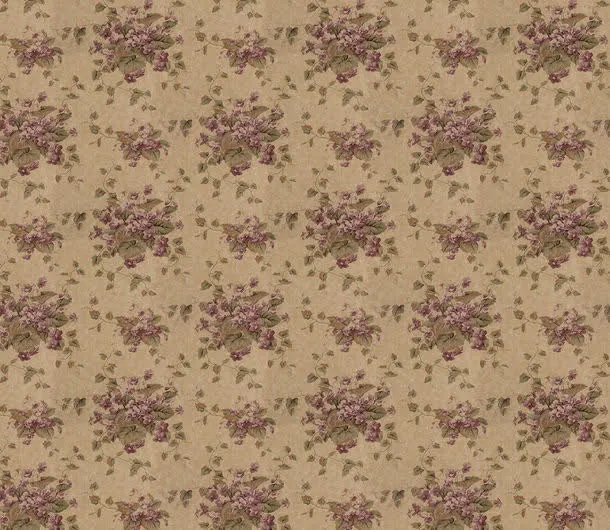 复古紫色花朵底纹免抠