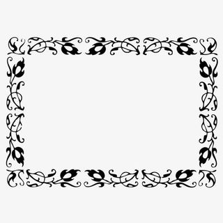 复古雕花边框花纹免抠