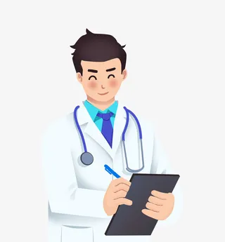 卡通手绘医生免抠