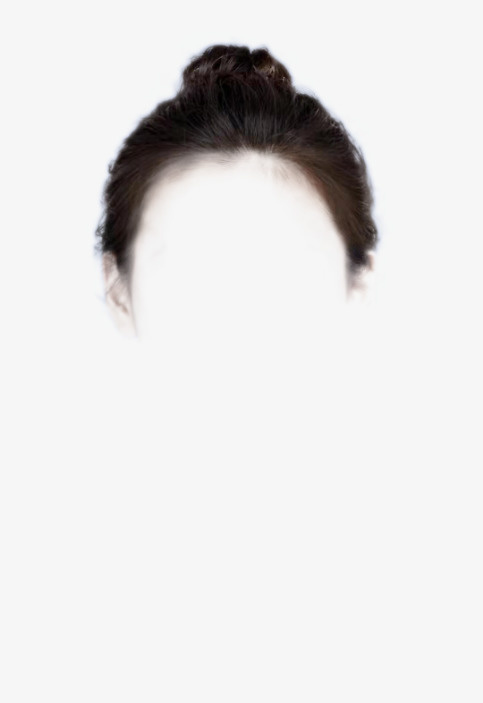 女士学生丸子头免抠