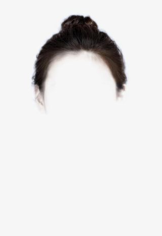 女士学生丸子头免抠