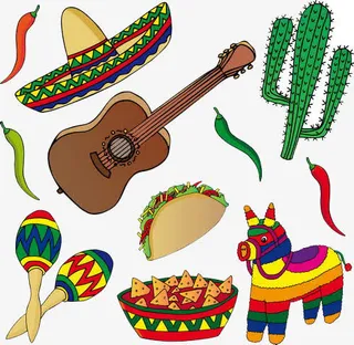 墨西哥元素图标免抠