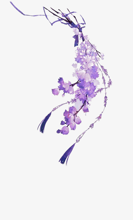 古风花草，花束免抠