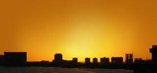 城市楼房剪影背景高清