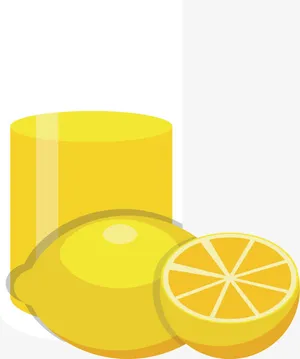 柠檬杯子矢量图免抠