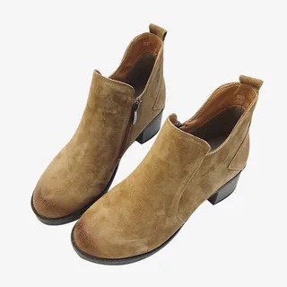 马丁靴单靴女英伦风短靴免抠