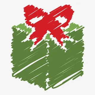 箱圣诞节自由礼物目前乱涂惊喜圣免抠