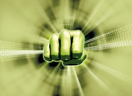 握紧的拳头创意科技背景高清