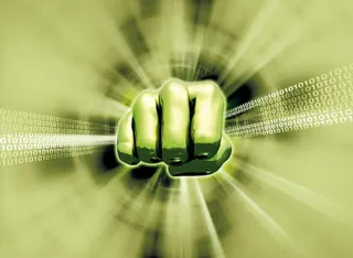 握紧的拳头创意科技背景高清