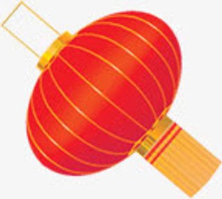 红色灯笼圣诞送礼首页免抠