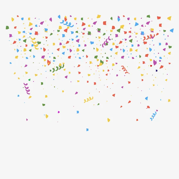 节日彩带元素免抠