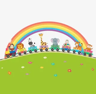 行驶在草地上的小车免抠