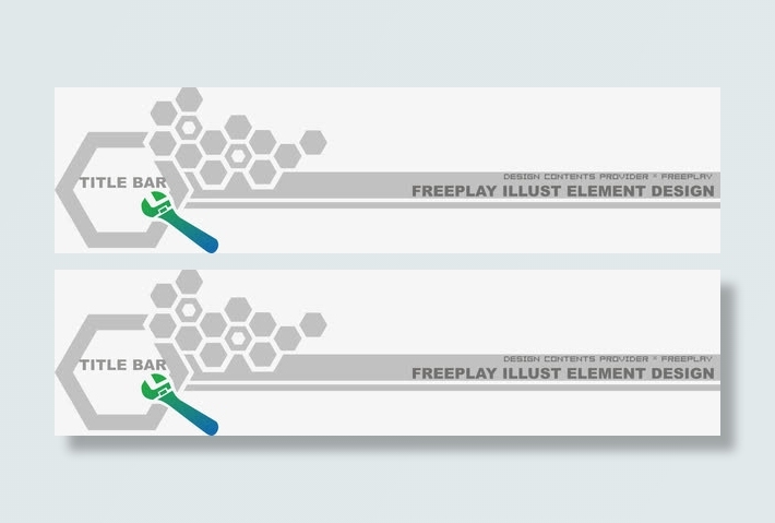 标题栏矢量素材免抠