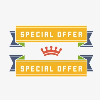 夏日折纸促销标签免抠