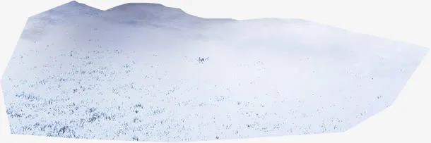 冬季雪地海报设计免抠