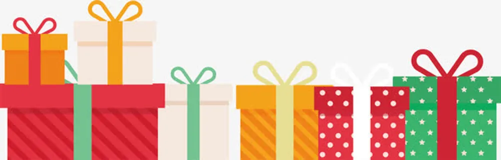 多彩礼物盒免抠