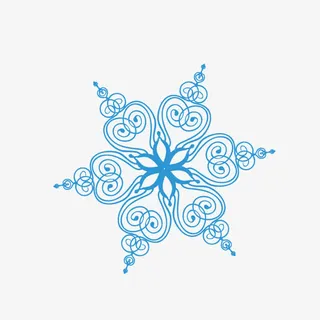 花纹底纹 雪花 装饰图案 淡蓝色免抠