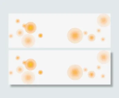 橙黄色渐变描边圆点免抠