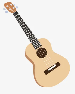 吉他尤克里里插画免抠