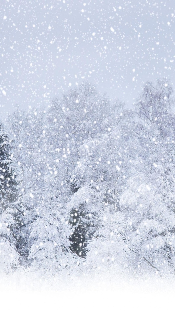 冬天浪漫雪景H5背景高清