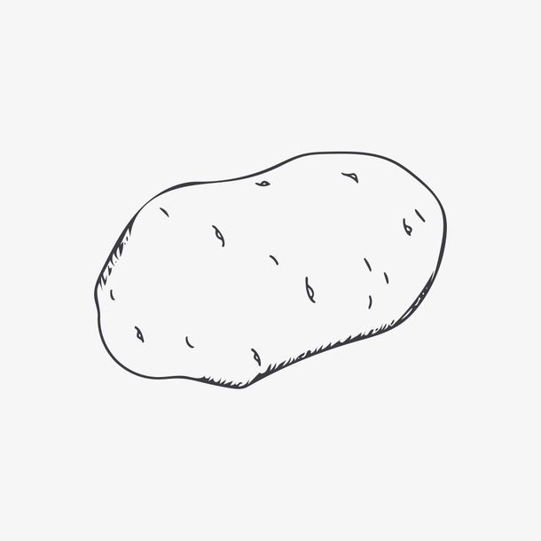 手绘土豆免抠