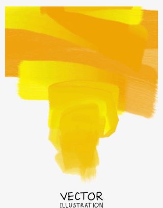 矢量时尚简约油画涂抹单页画册设免抠