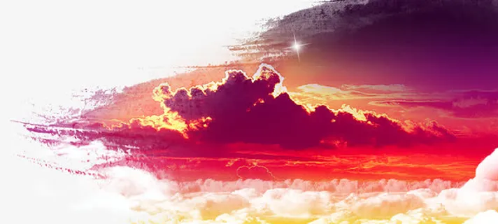 企业文化 彩云  云海免抠